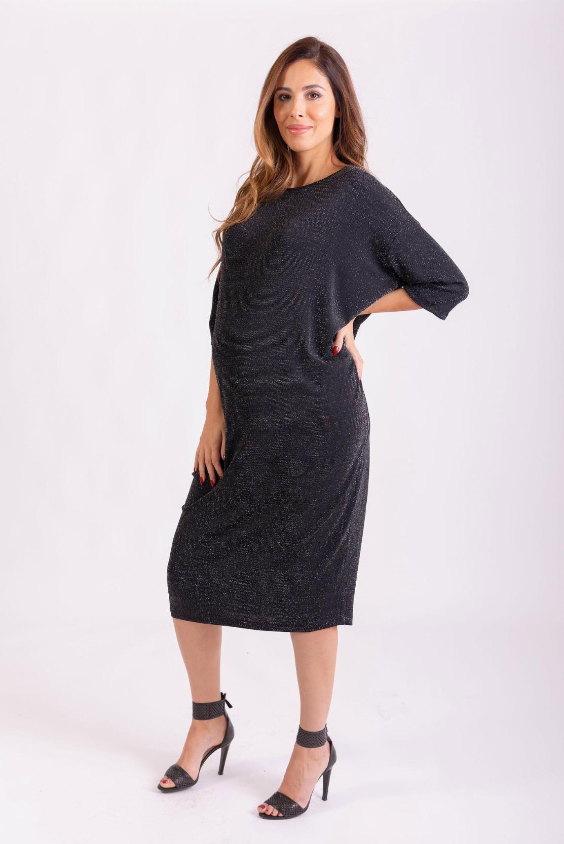 Black & Silver Shimmer Dress