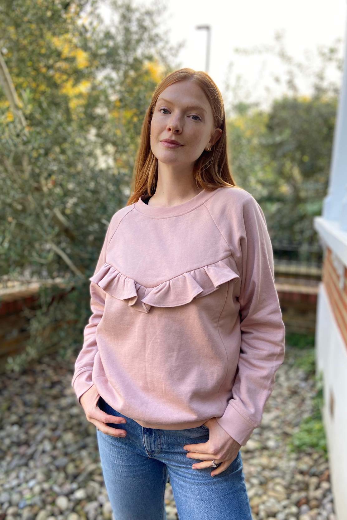 Breastfeeding Sweatshirt with Zips, Blush