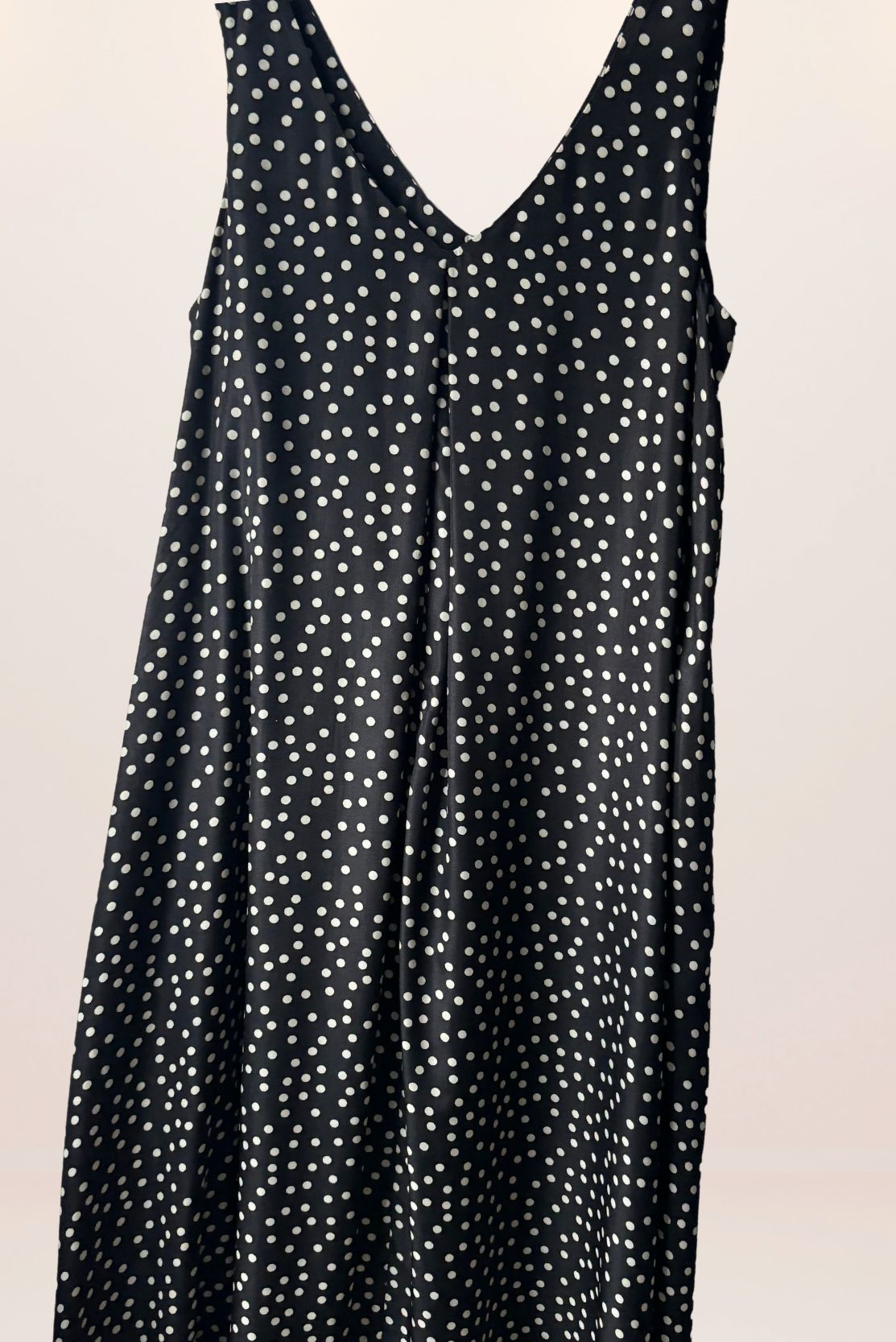 Black & White Polka Dot A-Line Dress