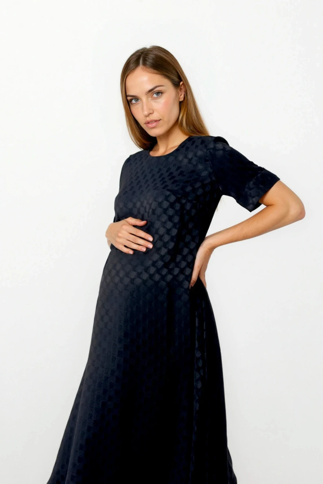 Trapeze Black Maternity Dress